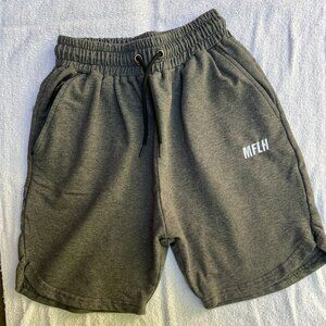 Men's MFLH Grey Training Sweat Shorts, Size Medium